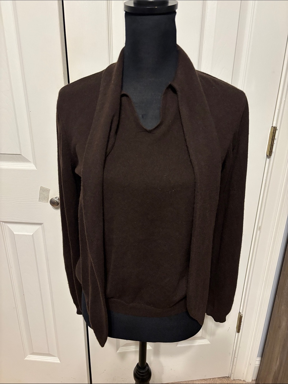 Lauren Ralph Lauren Cashmere & Silk Blend Scarf Neck Sweater